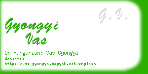 gyongyi vas business card