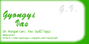 gyongyi vas business card